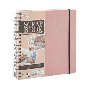 Scrapbog 25x25 cm 40 s. 240 g. rosa